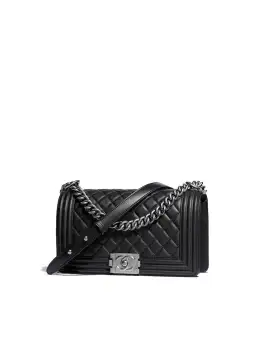 Chanel Boy Handbag Black for rent on The Volte - image 1