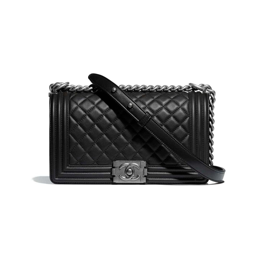 Chanel Boy Handbag Black for rent on The Volte - main image