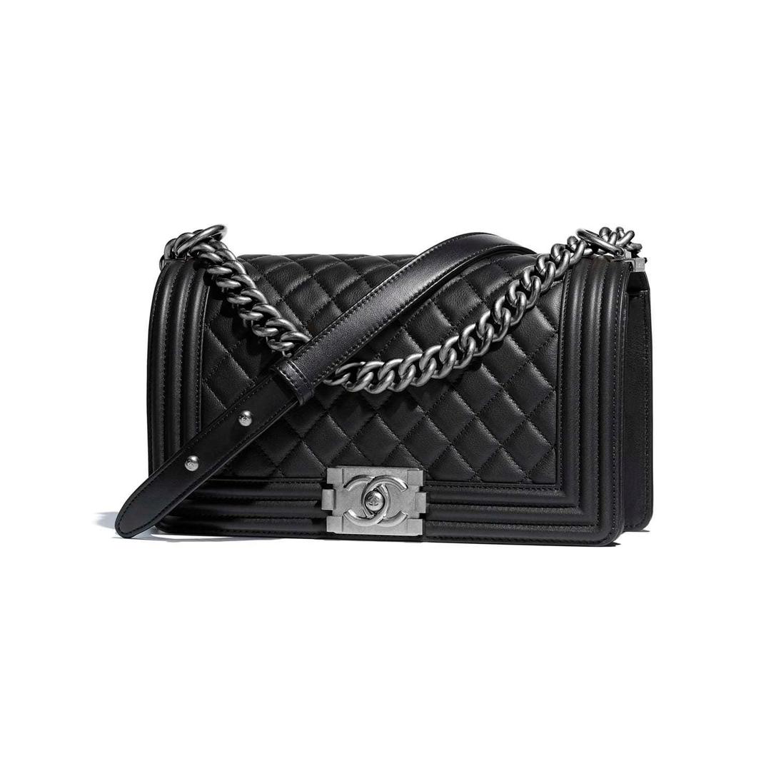 Chanel Boy Handbag Black for rent on The Volte - main image