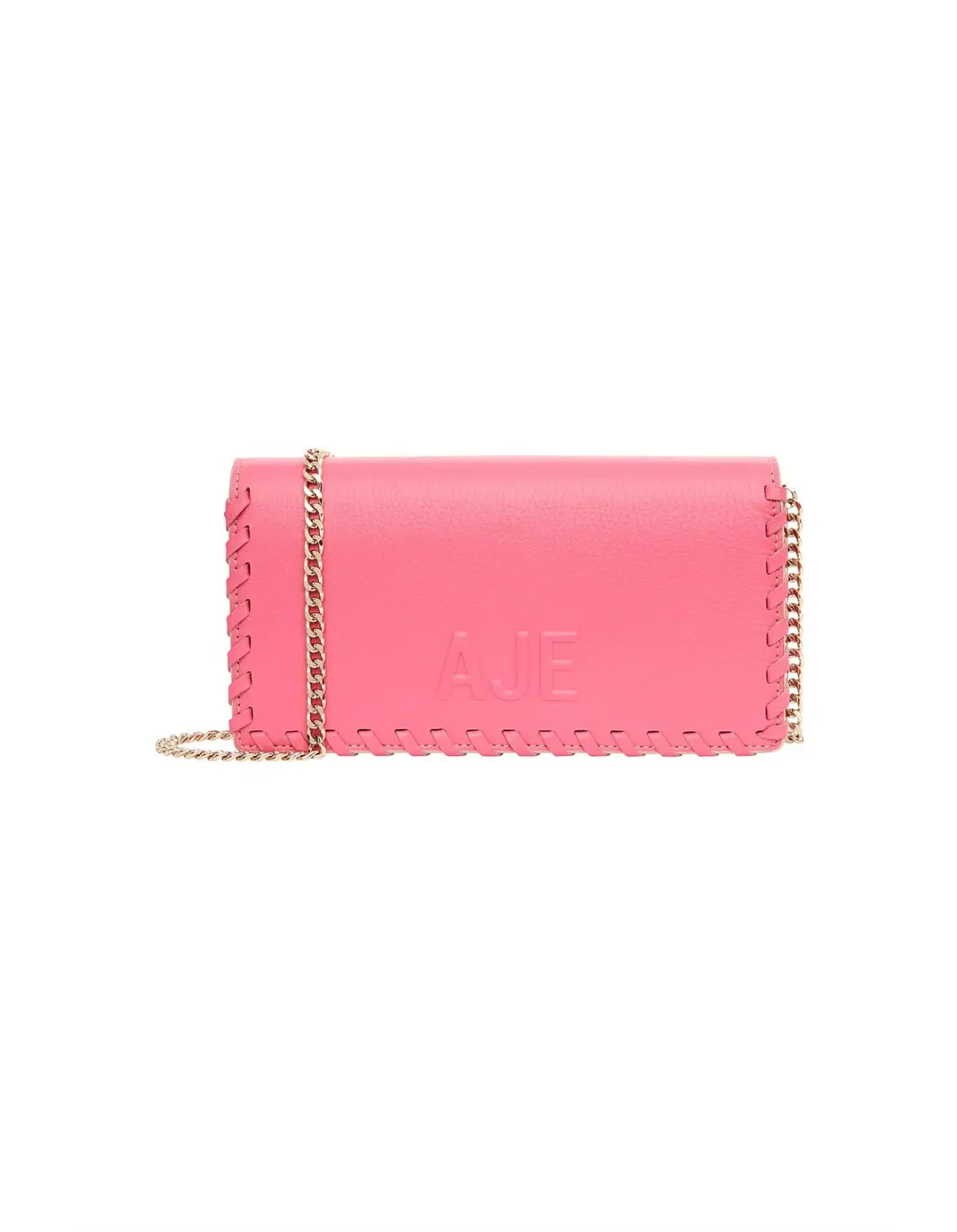 Aje Jour Chain Clutch Bag Fuchsia - Image 1