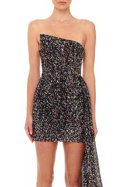 Eliya The Label Kamilla Dress Black Sequins Size 12 for rent on The Volte - image 2