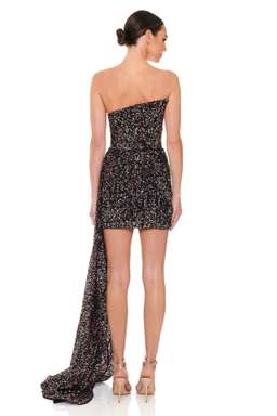 Eliya The Label Kamilla Dress Black Sequins Size 12 for rent on The Volte - image 3