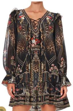 Camilla ‘Gothic Goddess’ Ruffle dress XL