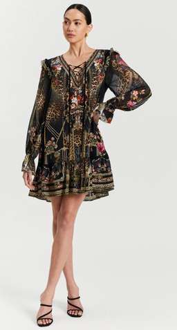 Camilla ‘Gothic Goddess’ Ruffle dress XL