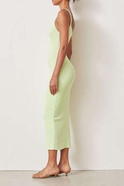 Bec and Bridge Citrus Club Knit Midi Dress Green Size for rent on The Volte - image 3