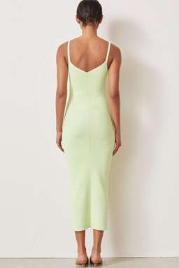 Bec and Bridge Citrus Club Knit Midi Dress Green Size for rent on The Volte - image 4