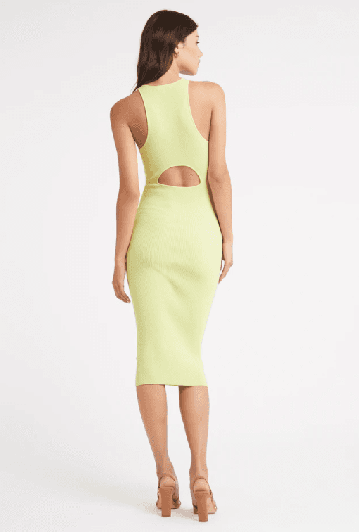 Kookai Lola Luna Cut Out Dress Green Size 10 for rent on The Volte - main image
