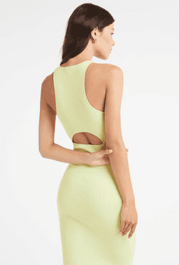 Kookai Lola Luna Cut Out Dress Green Size 10 for rent on The Volte - image 3