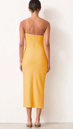 Bec & Bridge Raphaela Midi Dress Yellow Size 14