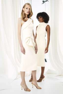 Mossman The Edge of Glory Midi Dress Ivory Size 10