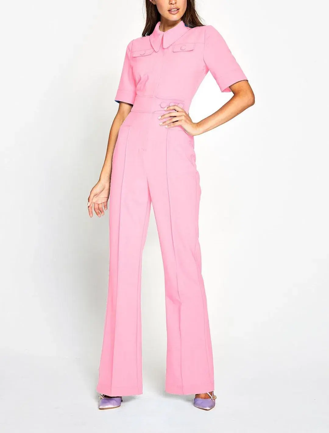 Alice McCall Little Journey Jumpsuit Pink Size 8 for rent on The Volte - main image