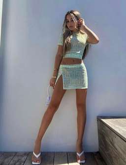 With Harper Lu Monogram Set Pistachio for rent on The Volte - image 1