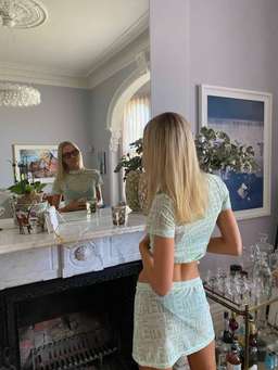 With Harper Lu Monogram Set Pistachio for rent on The Volte - image 2