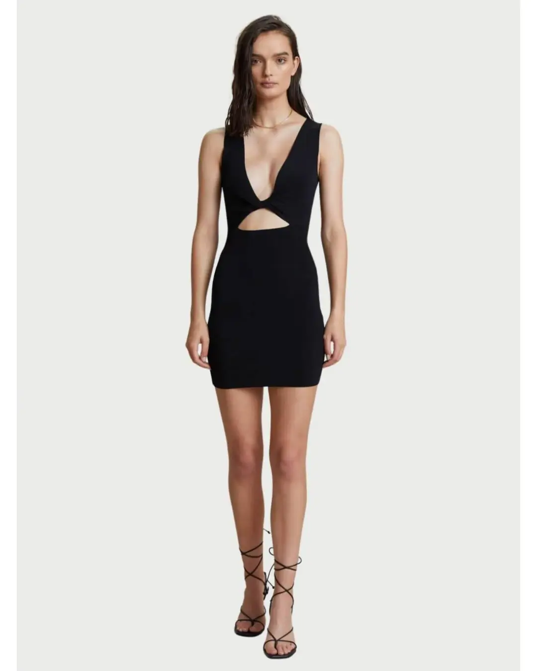 Bec & Bridge Sorbet Reversible Mini Dress Black Size AU 6 for rent on The Volte - main image