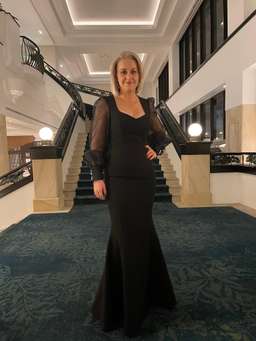 Rebecca Valance Black Gown Size 10