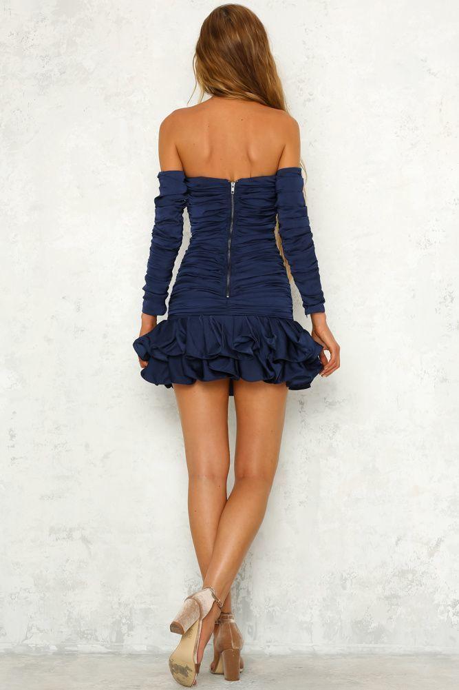 Mossman The Turning Point Dress Blue Size 6 for rent on The Volte - main image