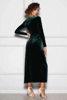 Elle Zeitoune Corrine Dress Emerald Green Size 10 for rent on The Volte - image 2