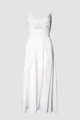 Scanlan Theodore Cotton Strappy Dress White Size 8 for rent on The Volte - image 3