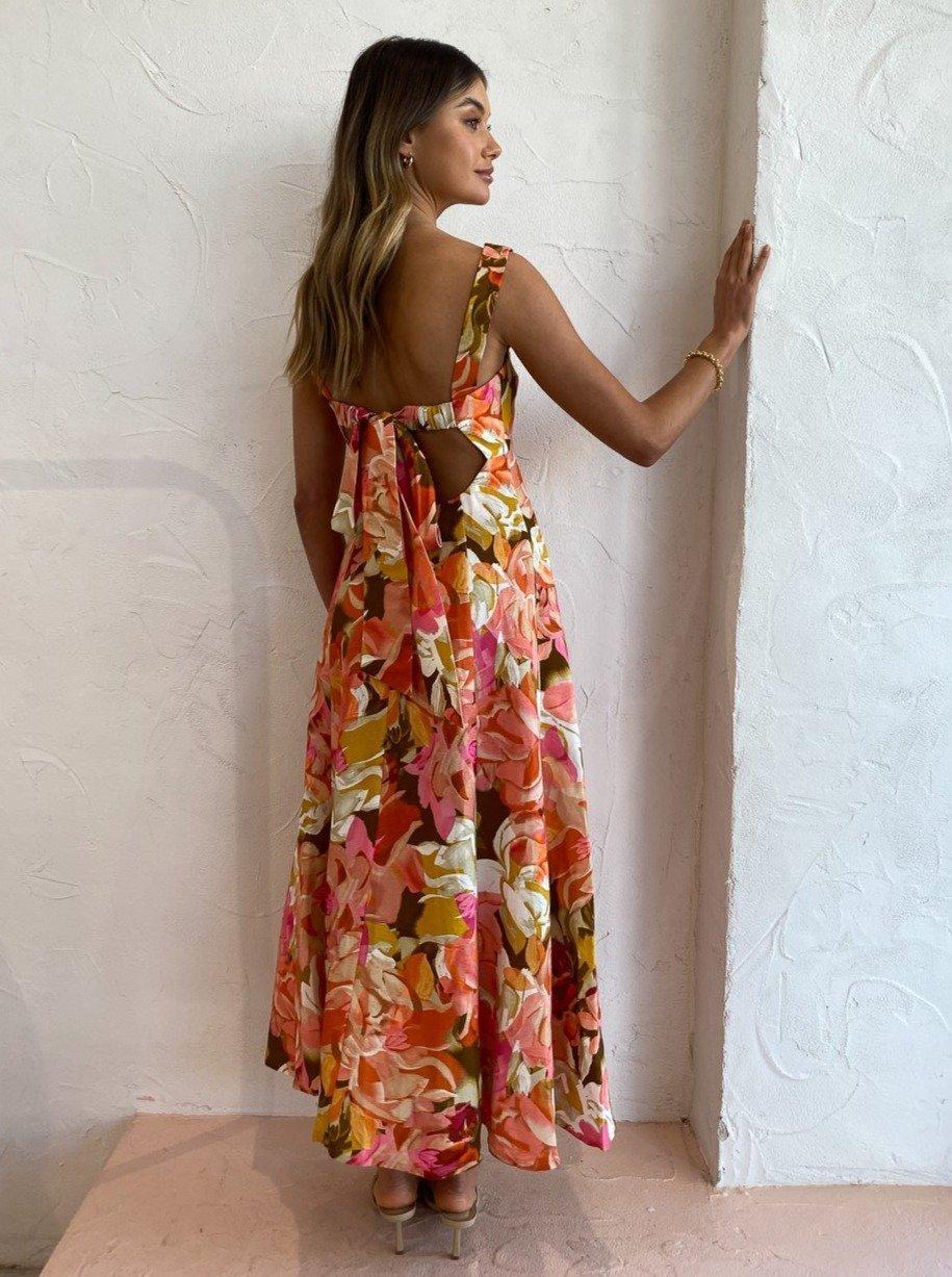 Acler Tate Dress Pink Bouquet Print Size 12 - Image 2