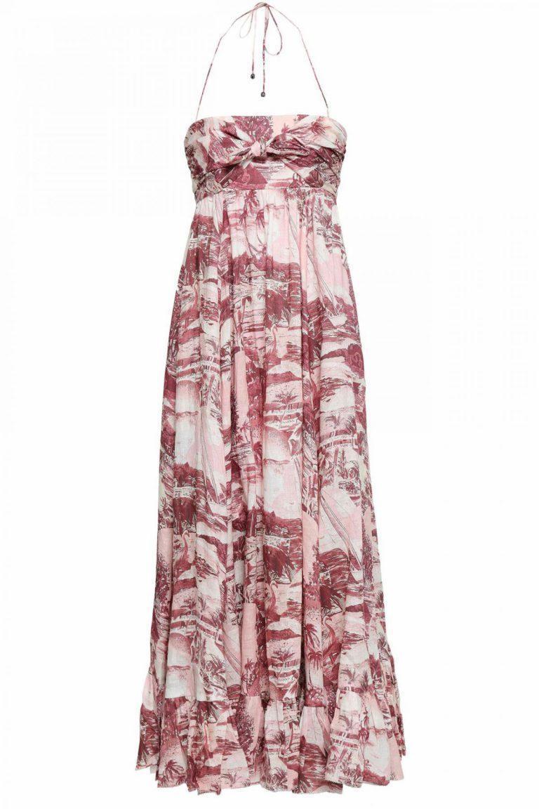 Zimmermann Linen Kali Hawaiian Dress Print Size 8 for rent on The Volte - main image