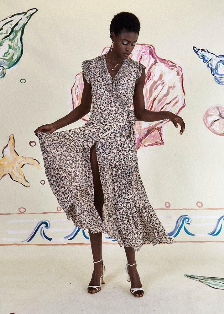 Rixo Minnie Dress Print Size 10 for rent on The Volte - main image