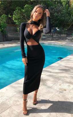 Dion Lee Stripe Rib Twist Dress