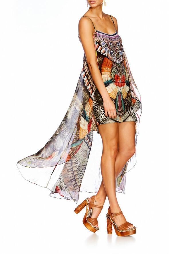 Camilla Light My Fire Mini Dress Print Size 6 for rent on The Volte - main image