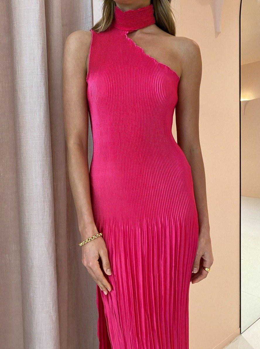 L'IDEE Soiree 90's Gown in Cherry Red Size 6 for rent on The Volte - main image