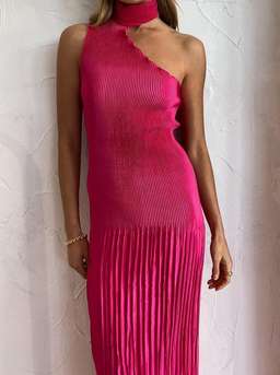 L'IDEE Soiree 90's Gown in Cherry Red Size 6 for rent on The Volte - image 3