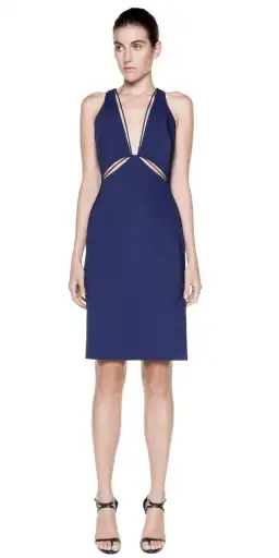 Dion Lee Puncture Sheeth Dress Navy Size 6