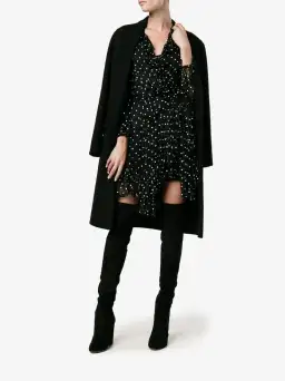 Zimmermann Silk Ruffle Polka Dot Wrap Mini Dress Black Size 8 for rent on The Volte - image 2