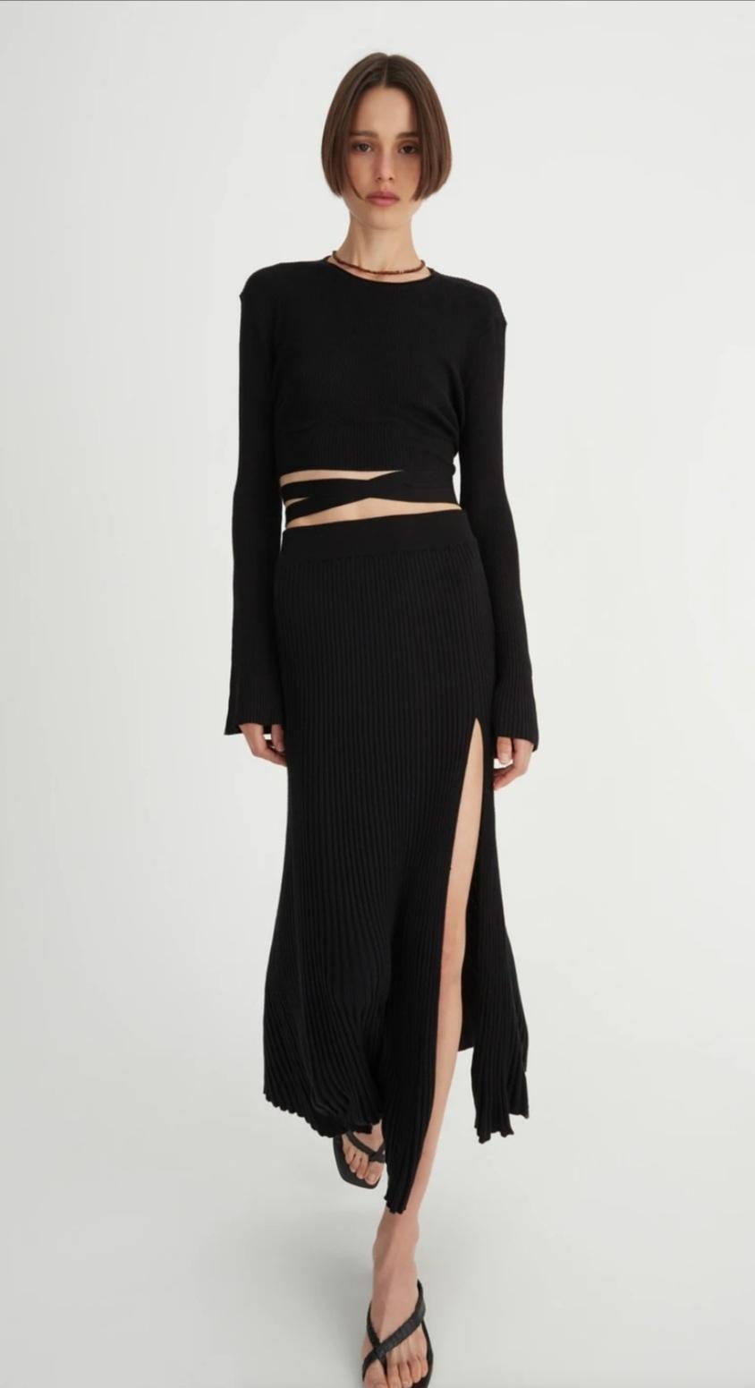 Hansel and Gretel Keke Top and Corbin Skirt Set Black Size 10 for rent on The Volte - main image