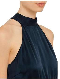 Zimmermann Sueded Picnic Midi Dress Navy Size 0 / AU 8 for rent on The Volte - image 4