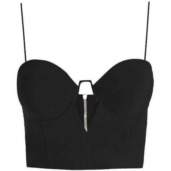 Zimmermann Silk Bustier Cropped Bodice Navy Size 8 for rent on The Volte - main image