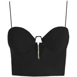 Zimmermann Silk Bustier Cropped Bodice Navy Size 8 for rent on The Volte - image 1