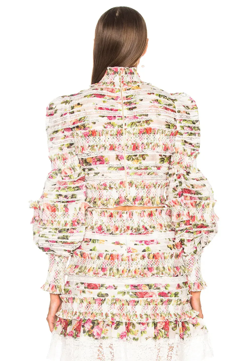 Zimmerman Radiate Sunny Smocked Bodice Pink Floral Size 8 for rent on The Volte - main image
