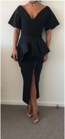 Maticevski top and skirt black size 8 for rent on The Volte - image 2