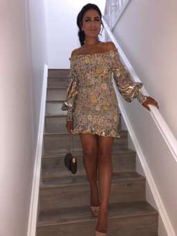 Alice Mccall Higher Love Gold Dress Size 6