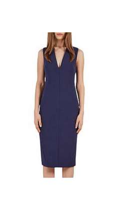 Rebecca Vallance Deep V Neck Dress Navy size 10
