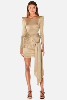 Misha Collection Sahara Mini Dress - Gold