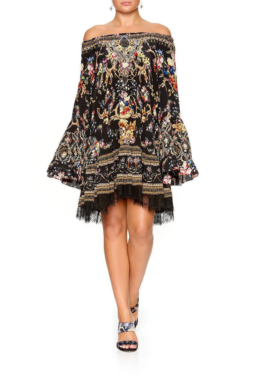 Camilla "Friend In Flora" A Line Frill Dress Size 10 for rent on The Volte - main image