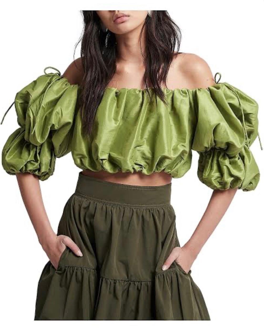 Aje Interlace Off the shoulder crop - Image 2