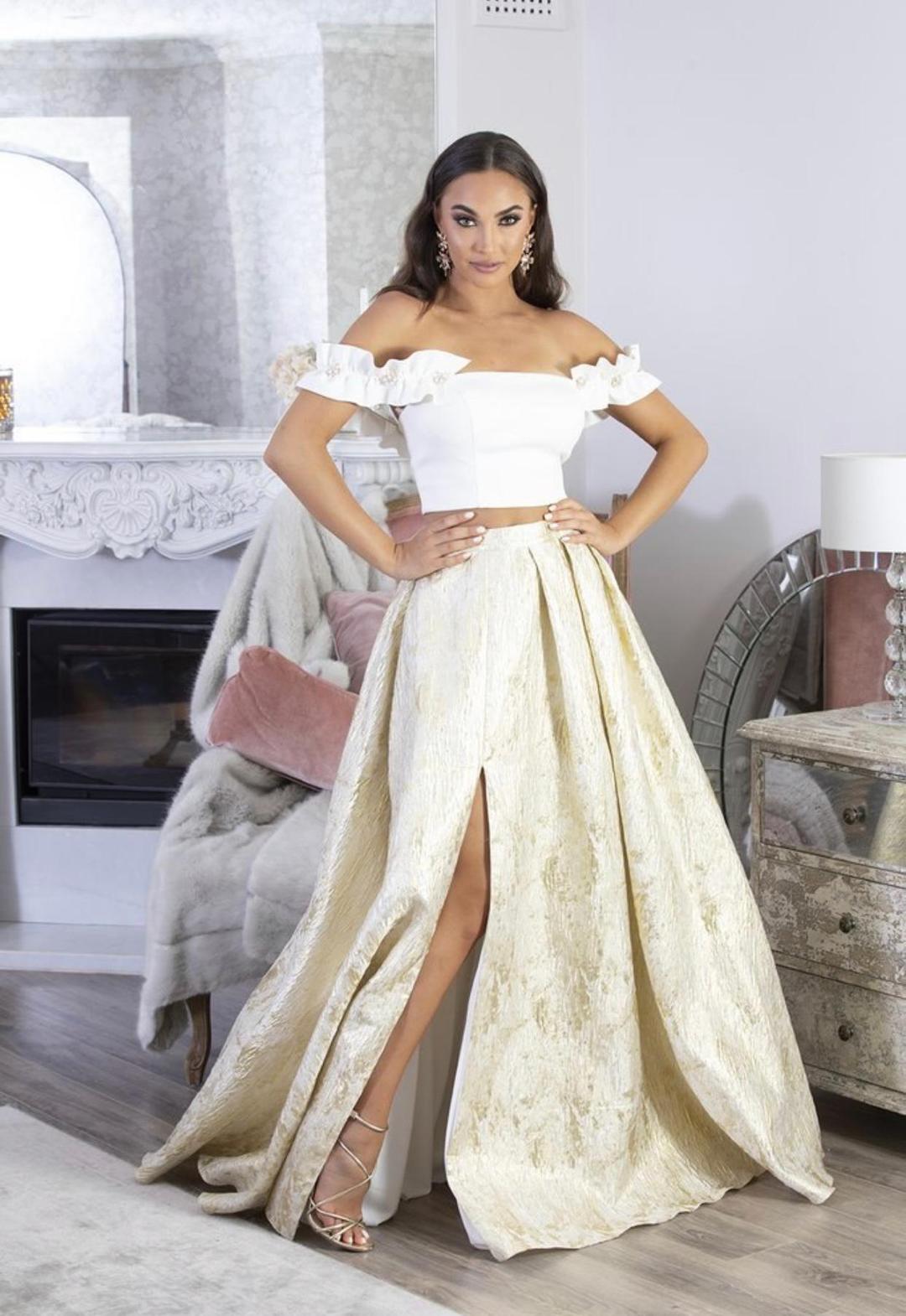 Catwalk Instyle By Marian Rahme “Sahara Two Piece Set” Gold Sizze AU 6 for rent on The Volte - main image