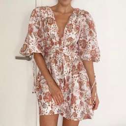 Ministry of Style Nu Boheme Mini Dress Boho Floral Print Size 6 for rent on The Volte - image 2