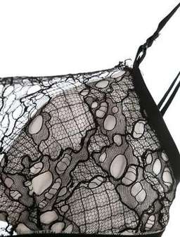 Dion Lee Marrow Lace Bandeau Bralette Black Size 8 for rent on The Volte - image 3