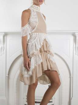 Ixiah the label - Time will tell nude dress size 8