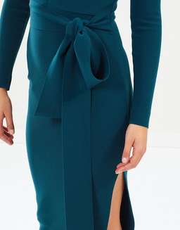 Bec and Bridge L/S Tasha Midi Dress - Emerald Green
