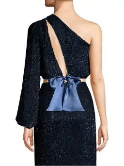 Retrofete Kathleen Top Navy Size 10 for rent on The Volte - image 3