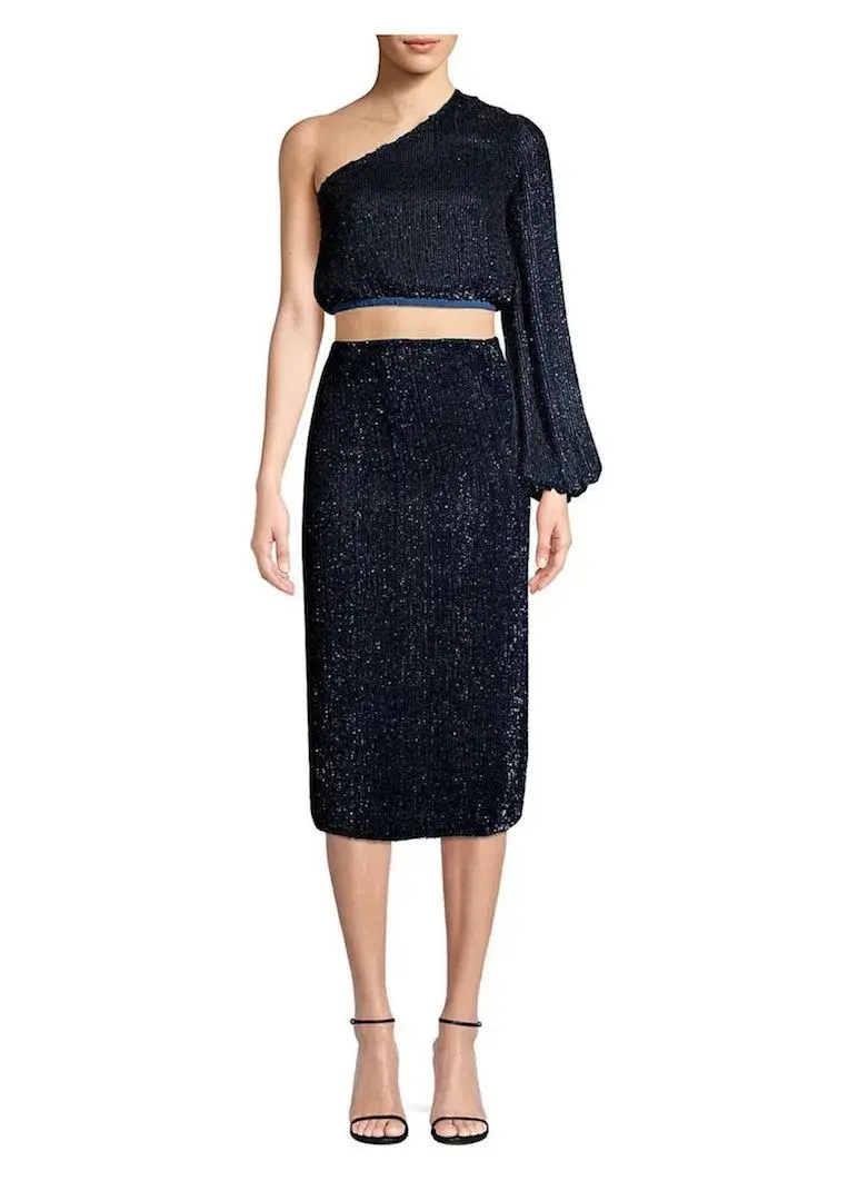 Retrofete Kathleen Top Navy Size 10 for rent on The Volte - main image