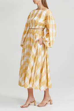 Acler Sutherland Set Yellow Size 12